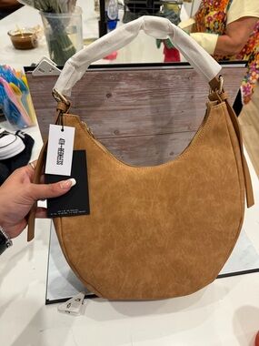The Endless Camel Crescent Shoulder Bag